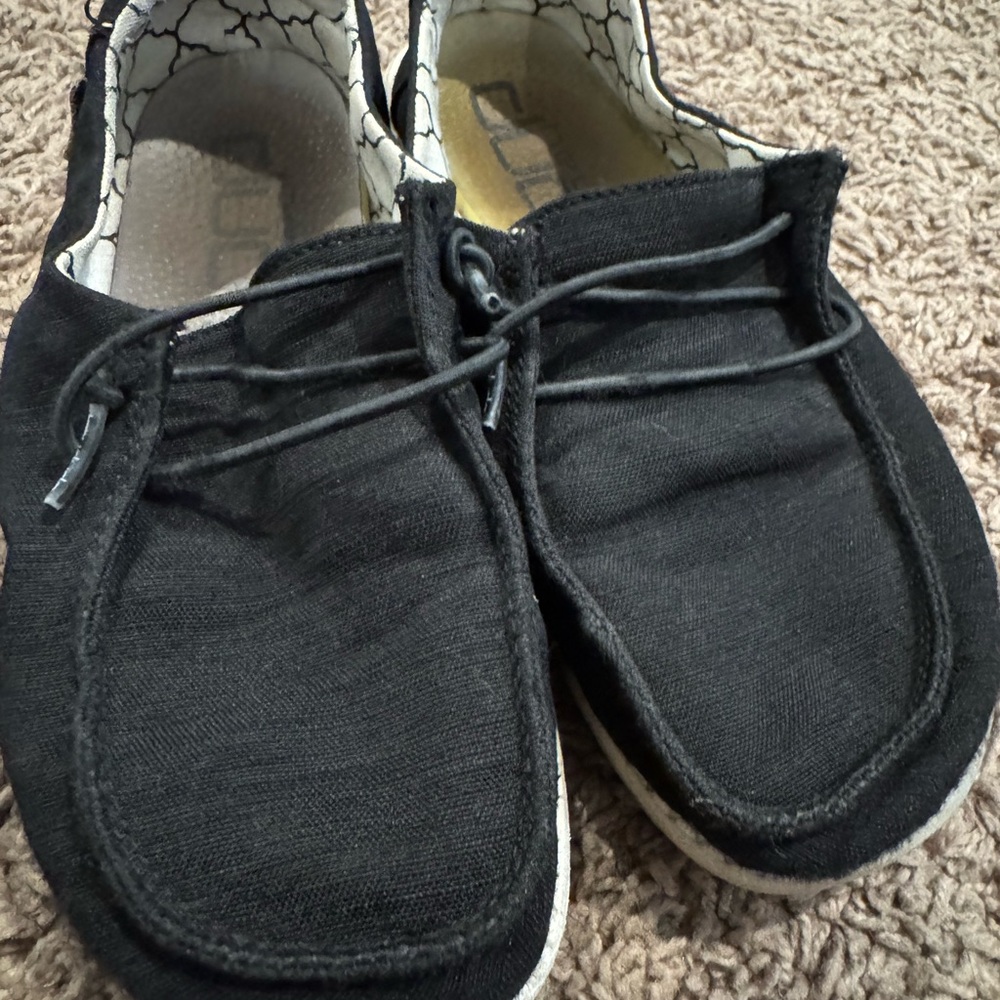 Hey Dude Black Kids Sneakers